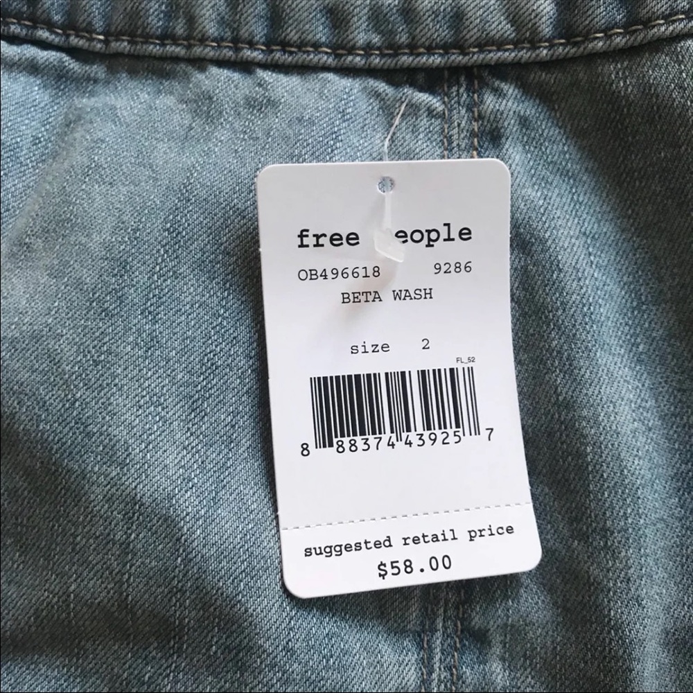 FREE PEOPLE// denim skirt - Picture 7 of 7
